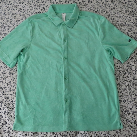 fabletics The Island Terry Button Up tropical water M - Picture 1 of 6